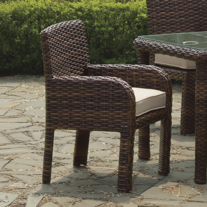 South Sea Rattan Saint Tropez Wicker Outdoor 6-Person Rectangular Dining Set
