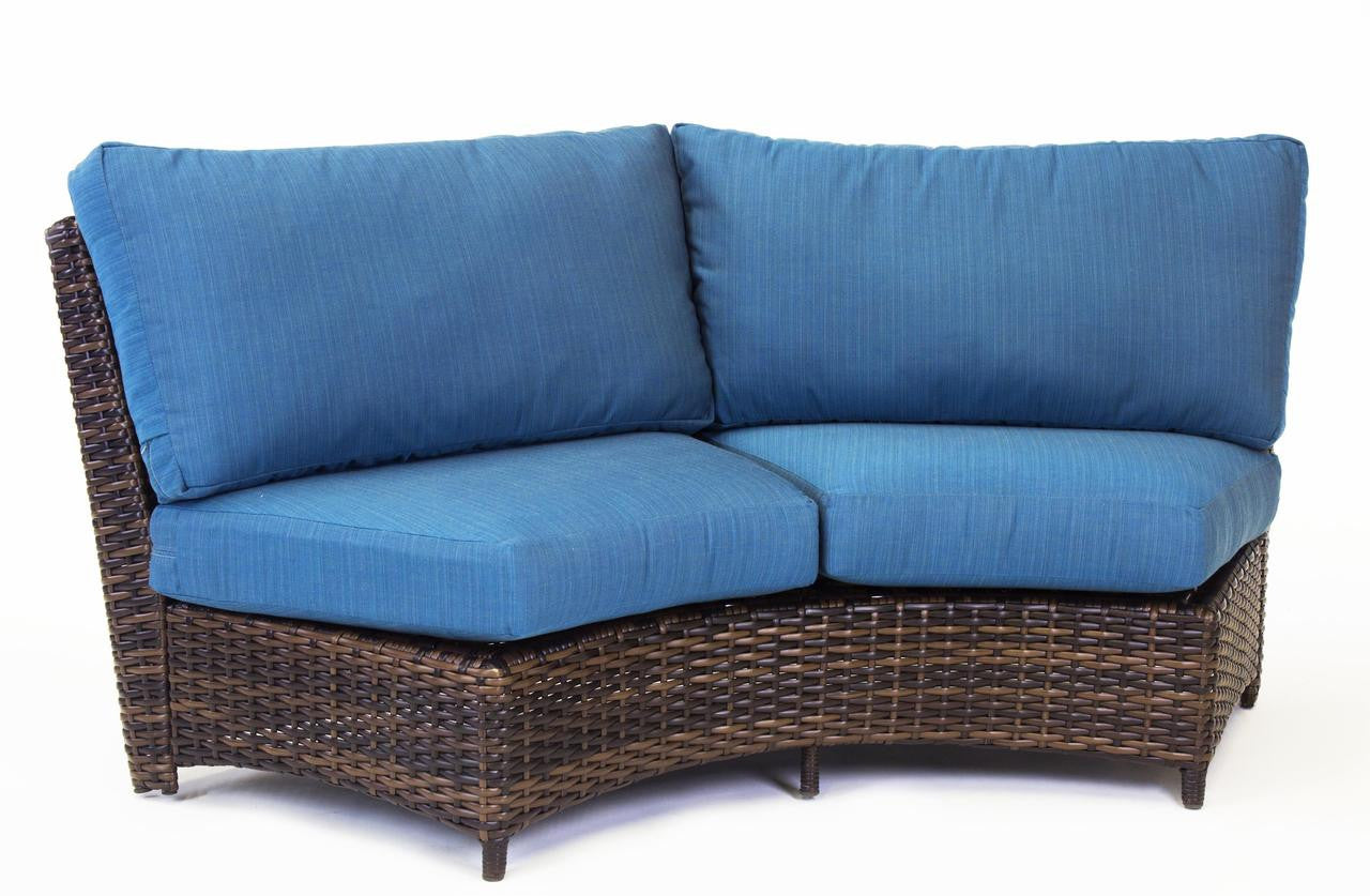 South Sea Rattan Saint Tropez Outdoor Curved Wicker Sectional