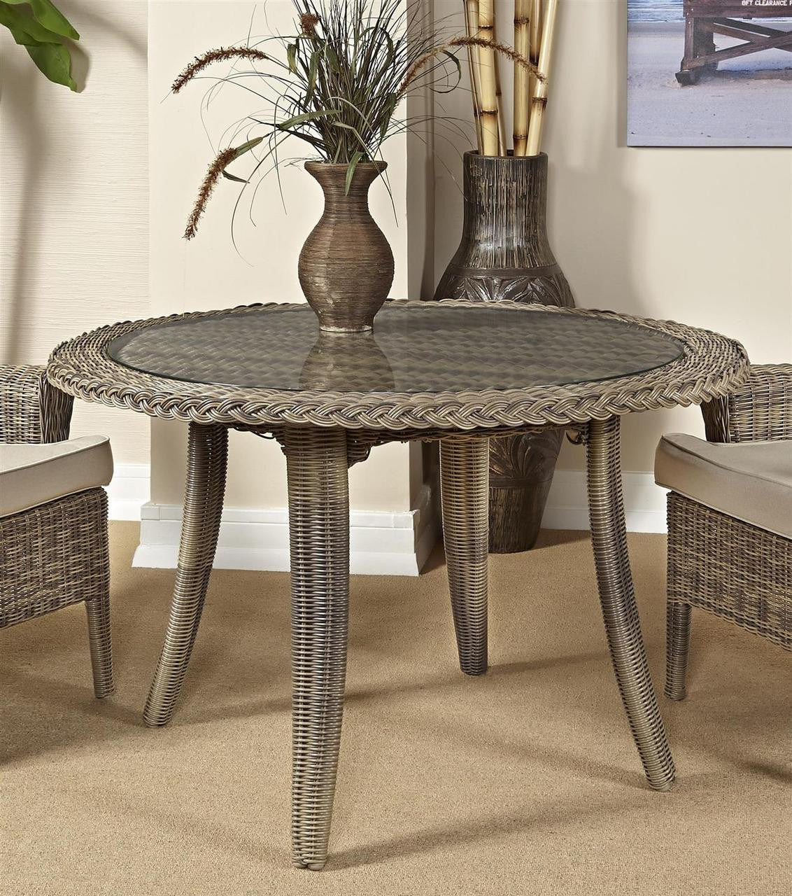 South Sea Rattan Provence Round Wicker Dining Table