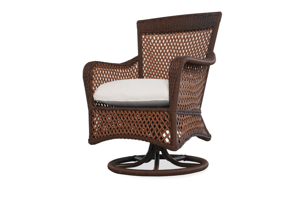Replacement Cushions for Lloyd Flanders Grand Traverse Wicker Swivel Dining Armchair