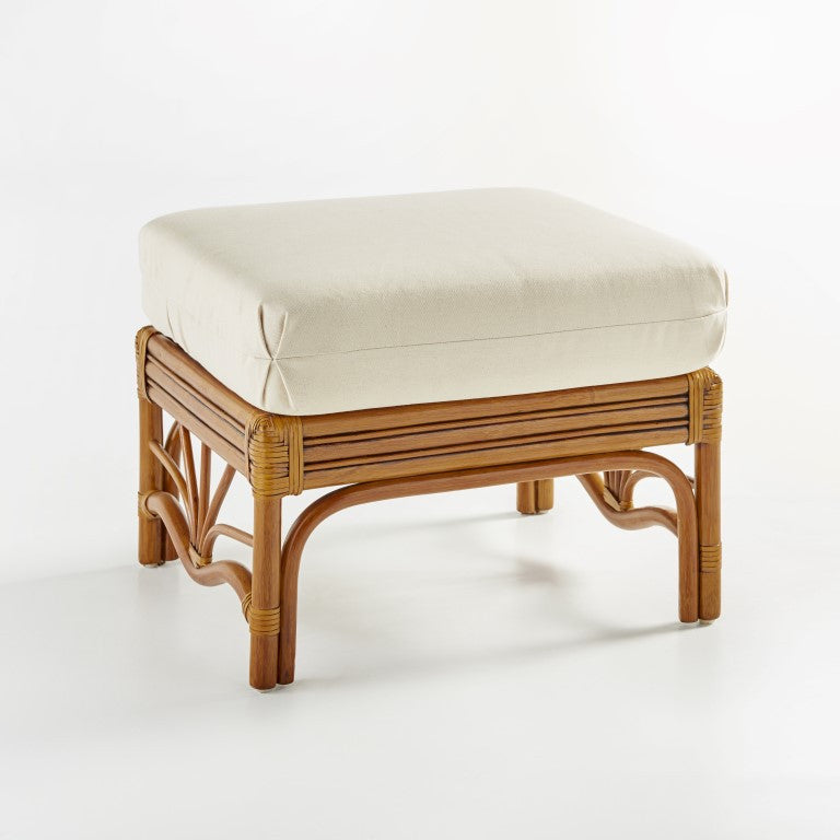 South Sea Rattan Palm Harbor Rattan Indoor Ottoman