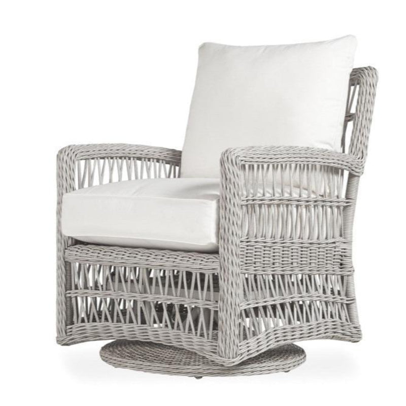 Lloyd Flanders Mackinac Woven Vinyl Outdoor Swivel Glider Lounge Chair