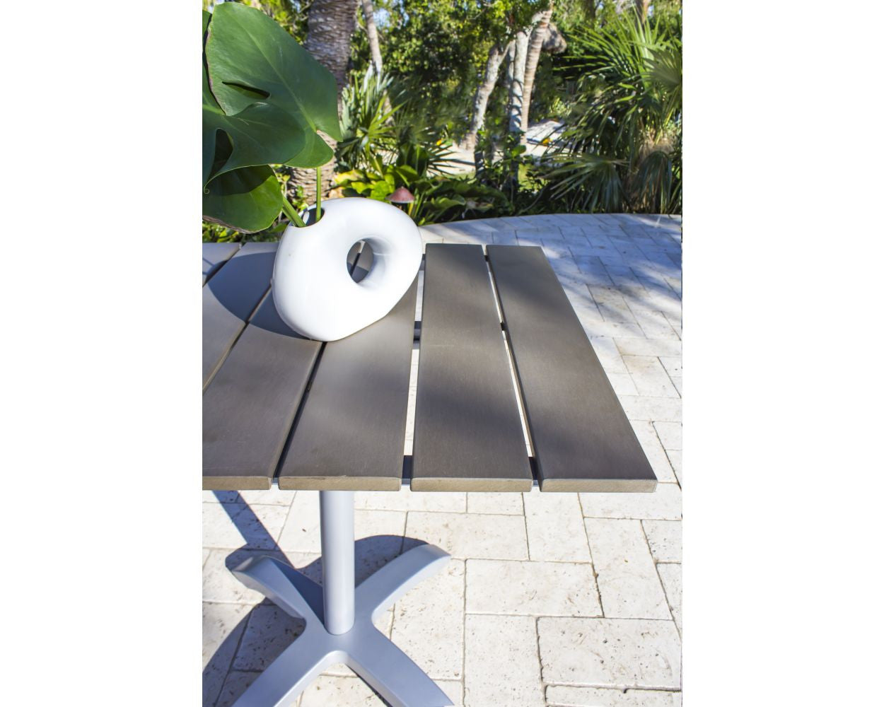 Hospitality Rattan Ultra 28" Stackable Artificial Wood Table