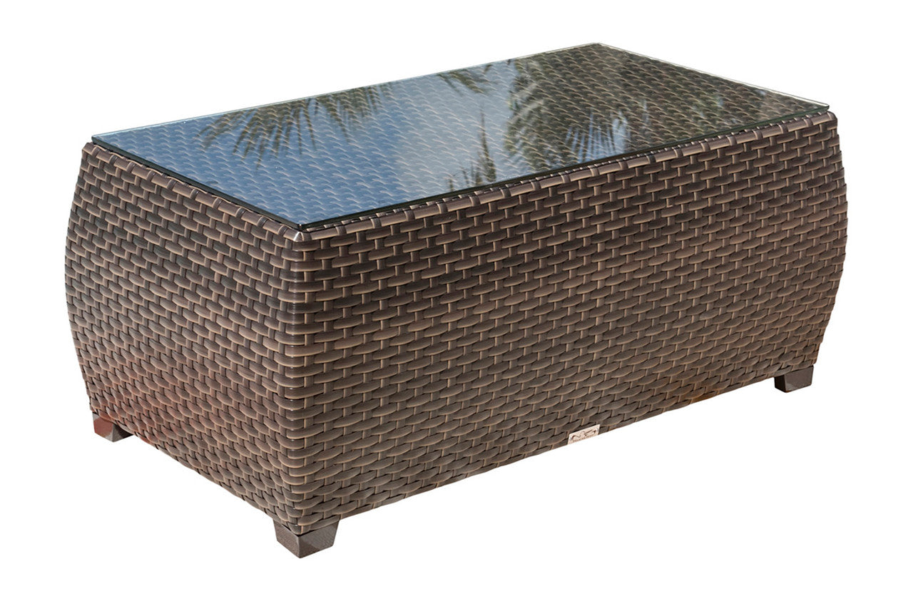 Hospitality Rattan Fiji Coffee Table with Glass
