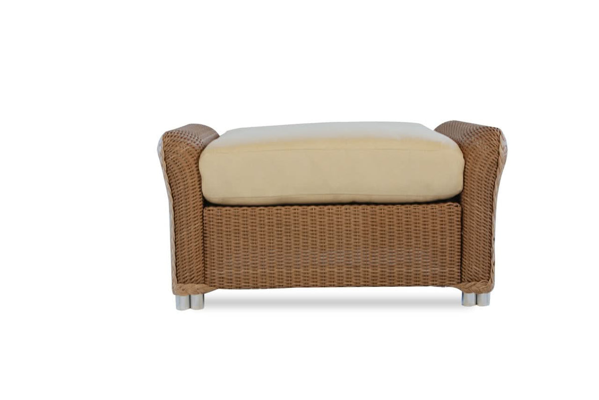 Lloyd Flanders Reflections Wicker Outdoor Ottoman