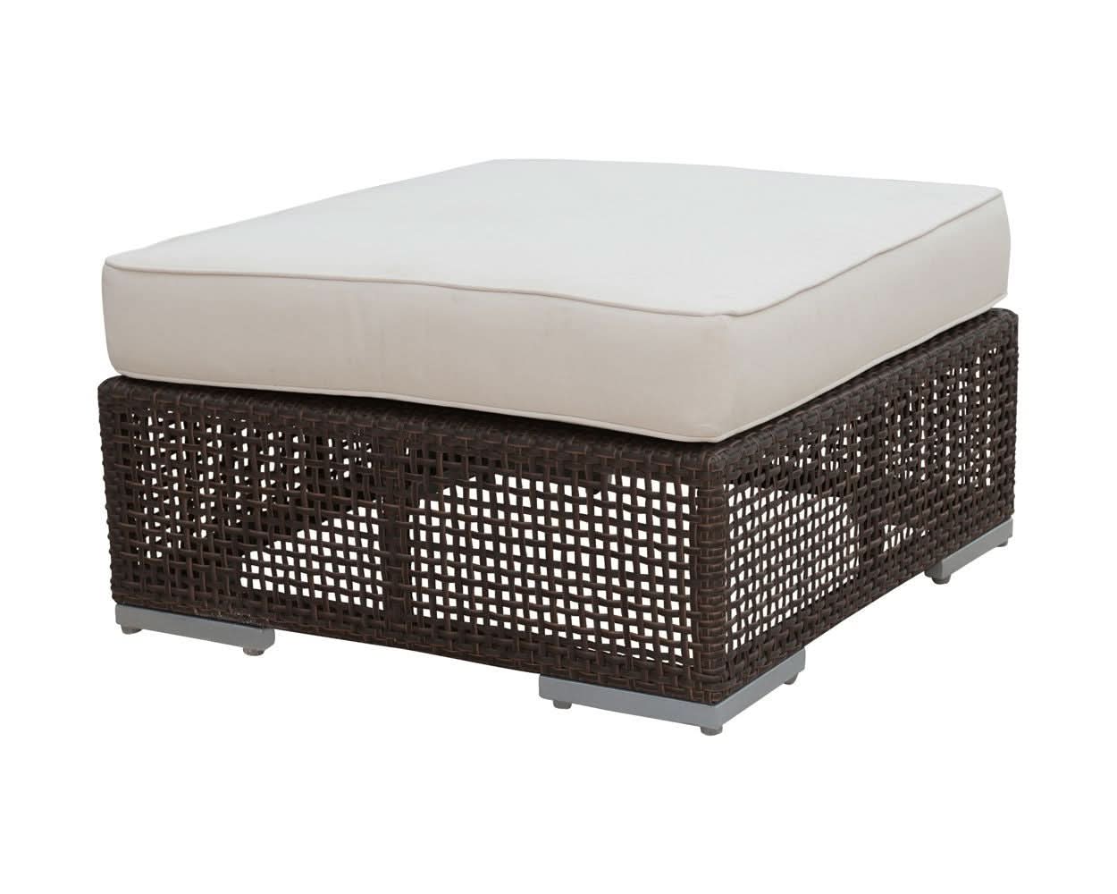 Hospitality Rattan Atlantis Wicker Outdoor Ottoman