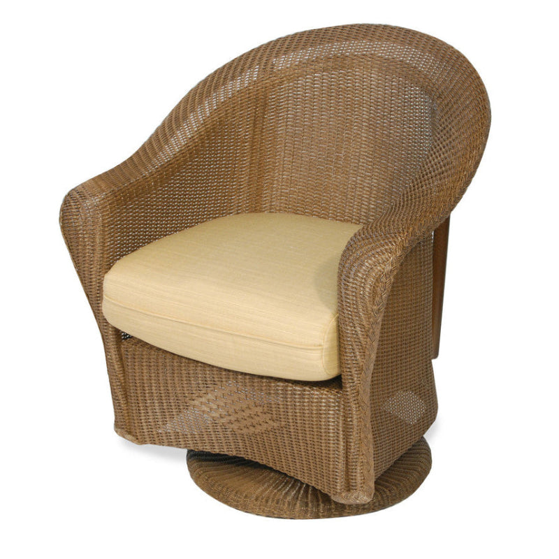 Lloyd Flanders Reflections Wicker Outdoor Swivel Rocker Dining Armchair