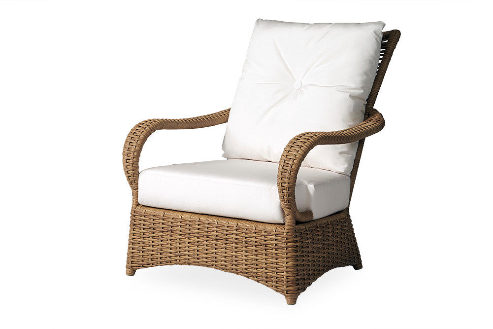 Lloyd Flanders Magnolia Woven Vinyl Outdoor Lounge Chair