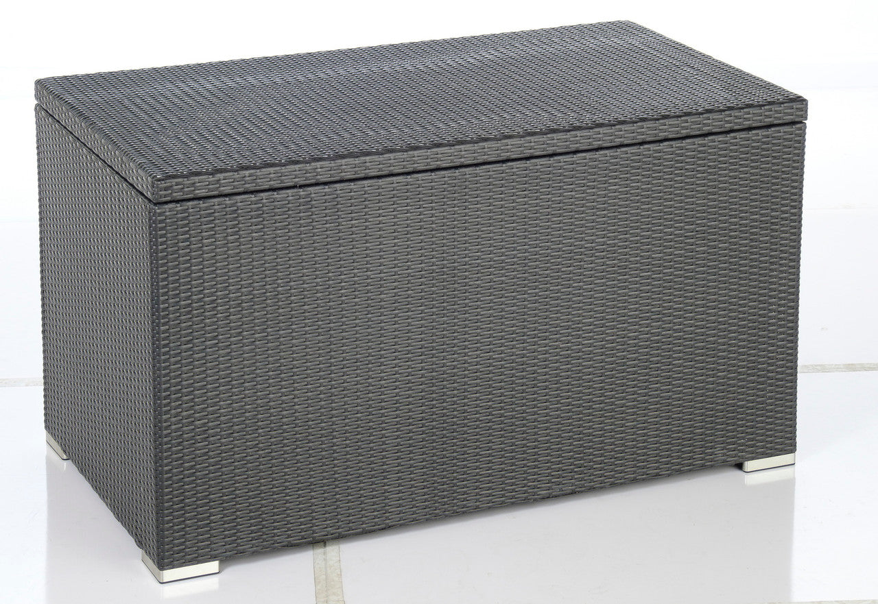 Alfresco Home Sicuro Wicker Cushion Storage Box w/ Hydraulic Lid
