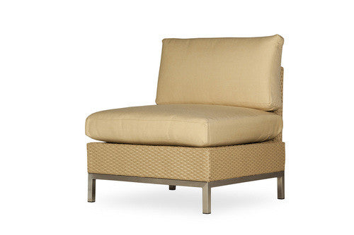 Replacement Cushions for Lloyd Flanders Elements Wicker Armless Lounge Chair
