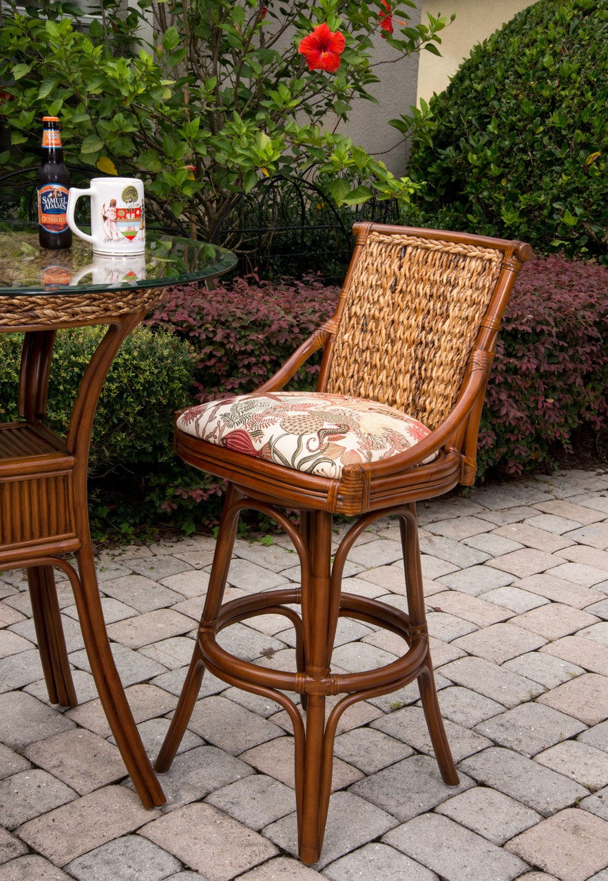 Alexander & Sheridan Balboa 30" Rattan Indoor Bar Stool