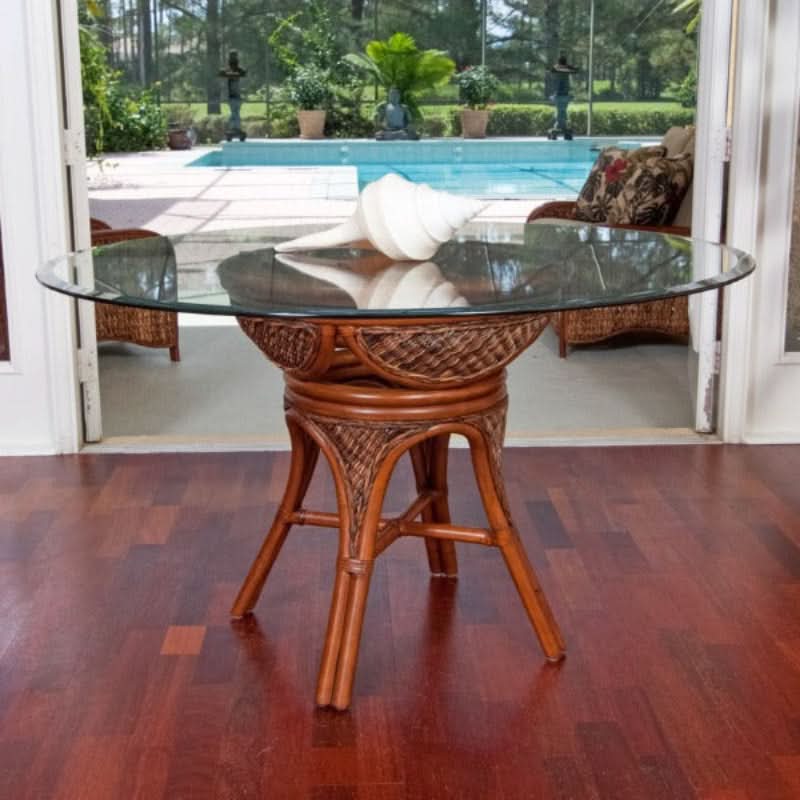 Alexander & Sheridan Bermuda Natural Rattan Indoor Dining Table
