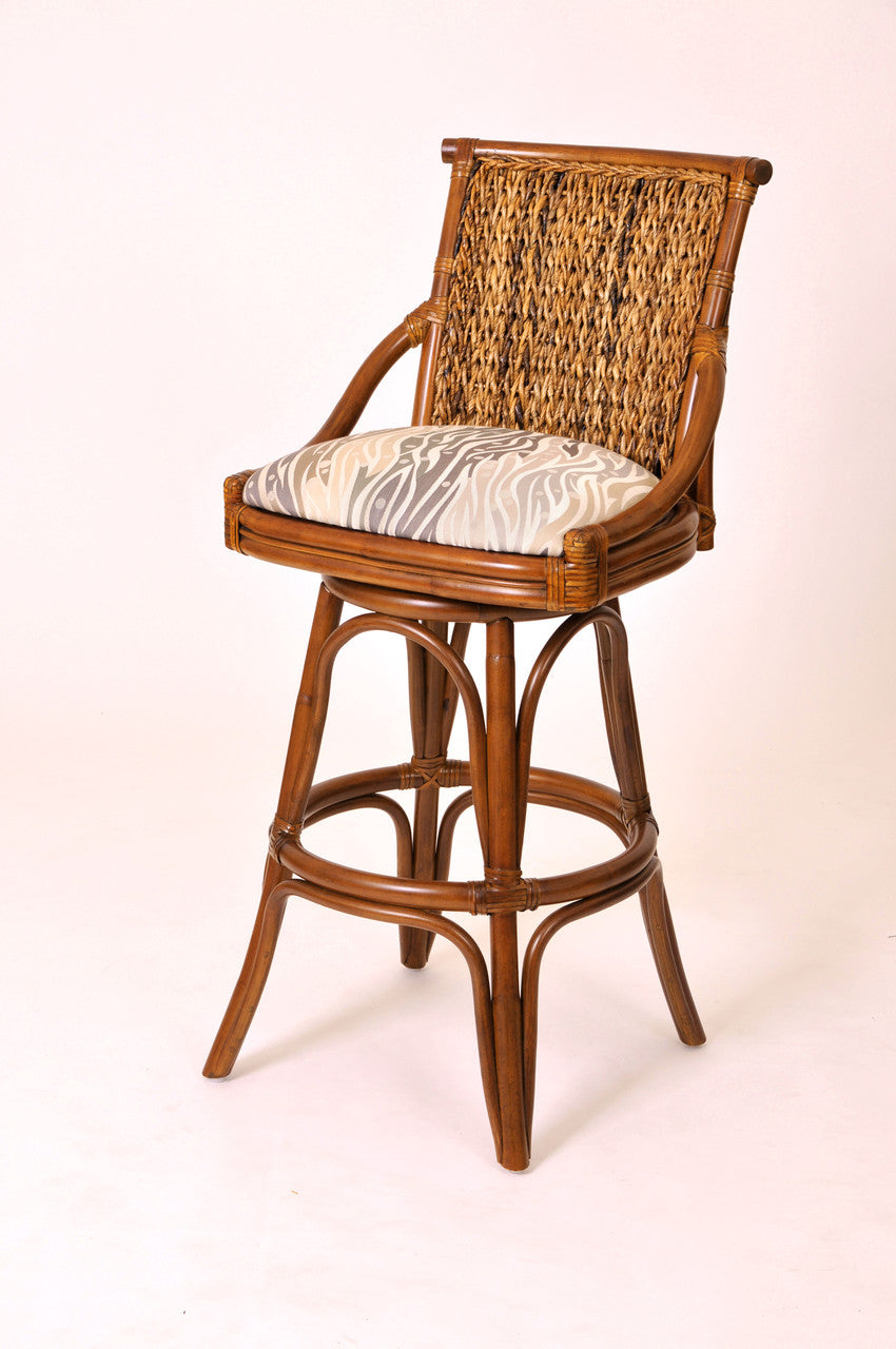 Alexander & Sheridan Balboa 30" Rattan Indoor Bar Stool