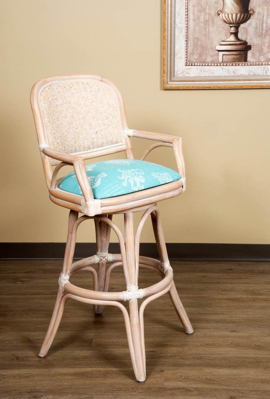 Folding wicker bar online stools