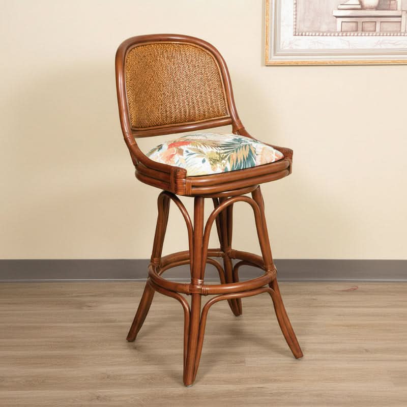 Alexander & Sheridan Cayman Rattan Indoor 2-Person Counter Set with Cushions