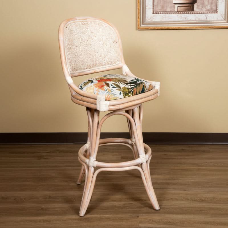 Alexander & Sheridan Cayman Rattan Indoor 2-Person Counter Set with Cushions