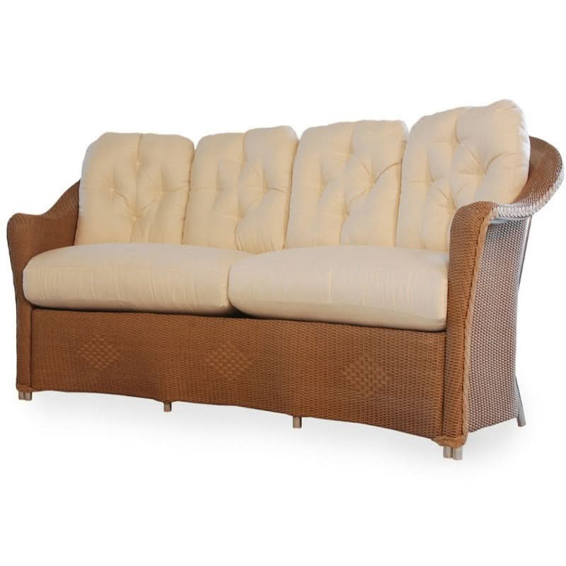 Lloyd Flanders Reflections Wicker Outdoor Crescent Sofa