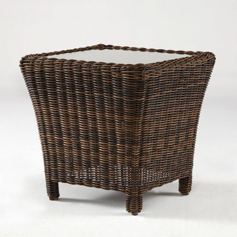 South Sea Rattan Del Ray Resin Wicker Outdoor End Table