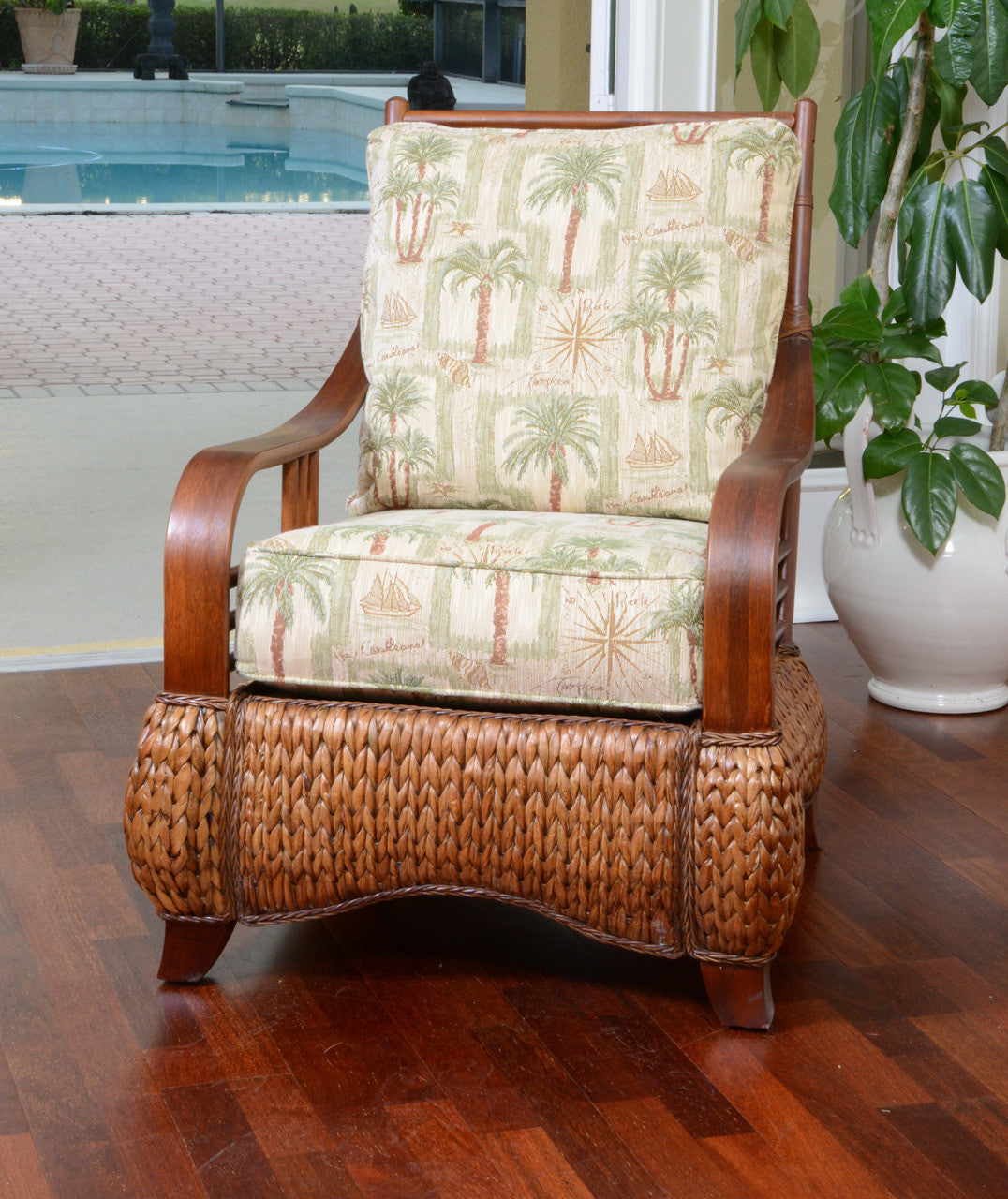Alexander & Sheridan Key Largo Rattan Indoor 3-Piece Living Room Set