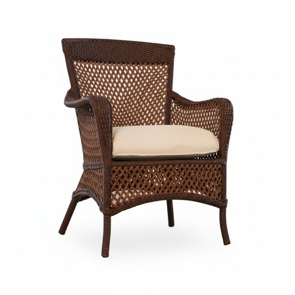 Replacement Cushions for Lloyd Flanders Grand Traverse Wicker Dining Armchair