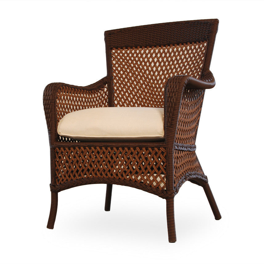 Lloyd Flanders Grand Traverse Wicker Outdoor Dining Arm Chair