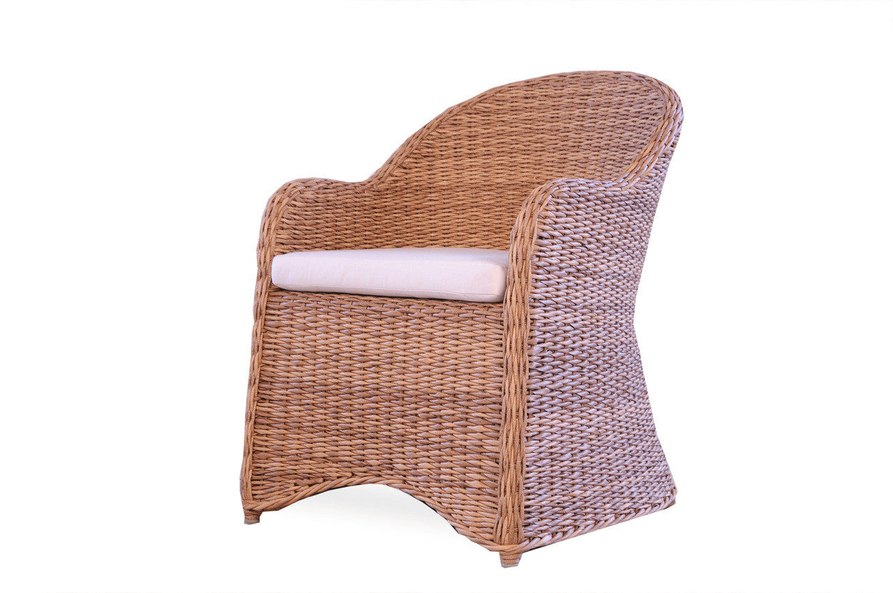 Lloyd Flanders Tobago Woven Vinyl Outdoor Dining Armchair