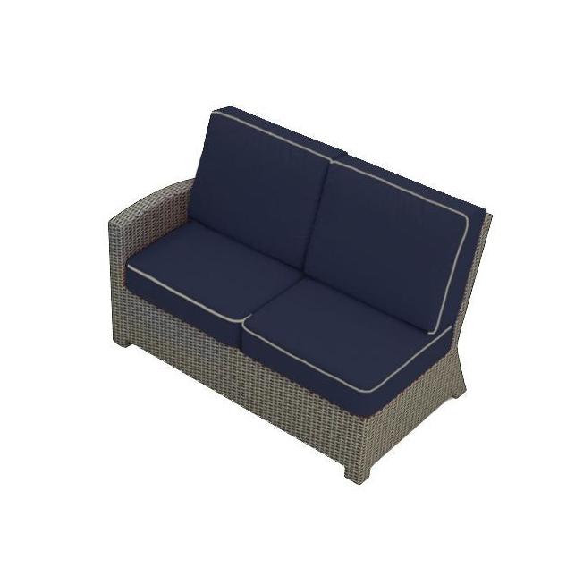 Forever Patio Barbados Wicker Sectional Left Arm Facing Loveseat