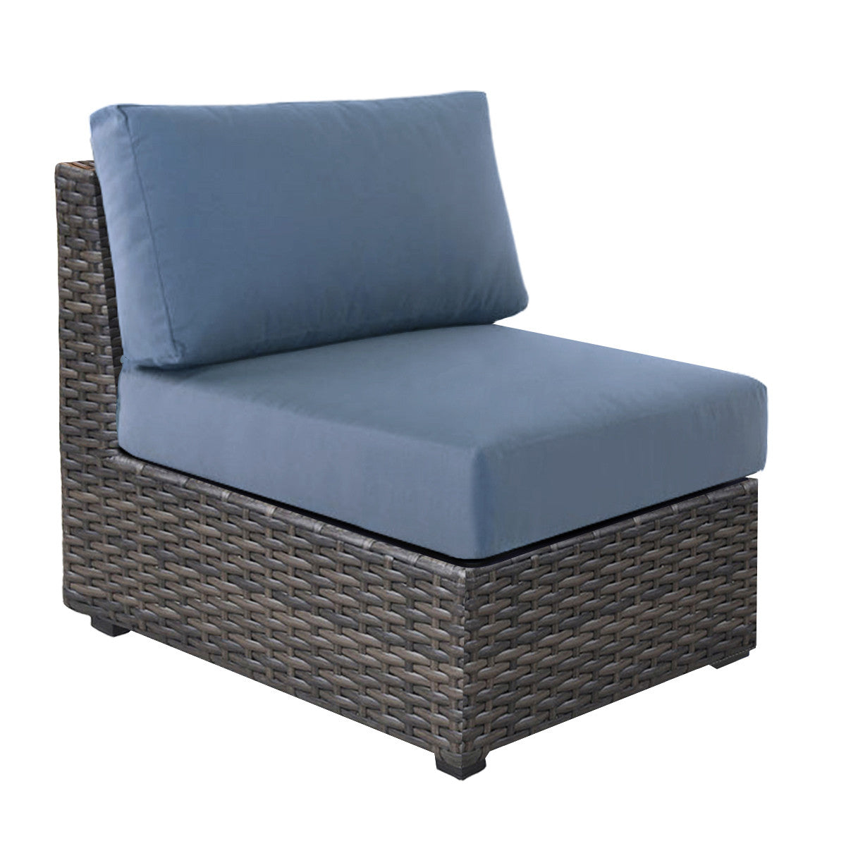 Forever Patio Horizon Wicker Sectional Armless Middle Chair