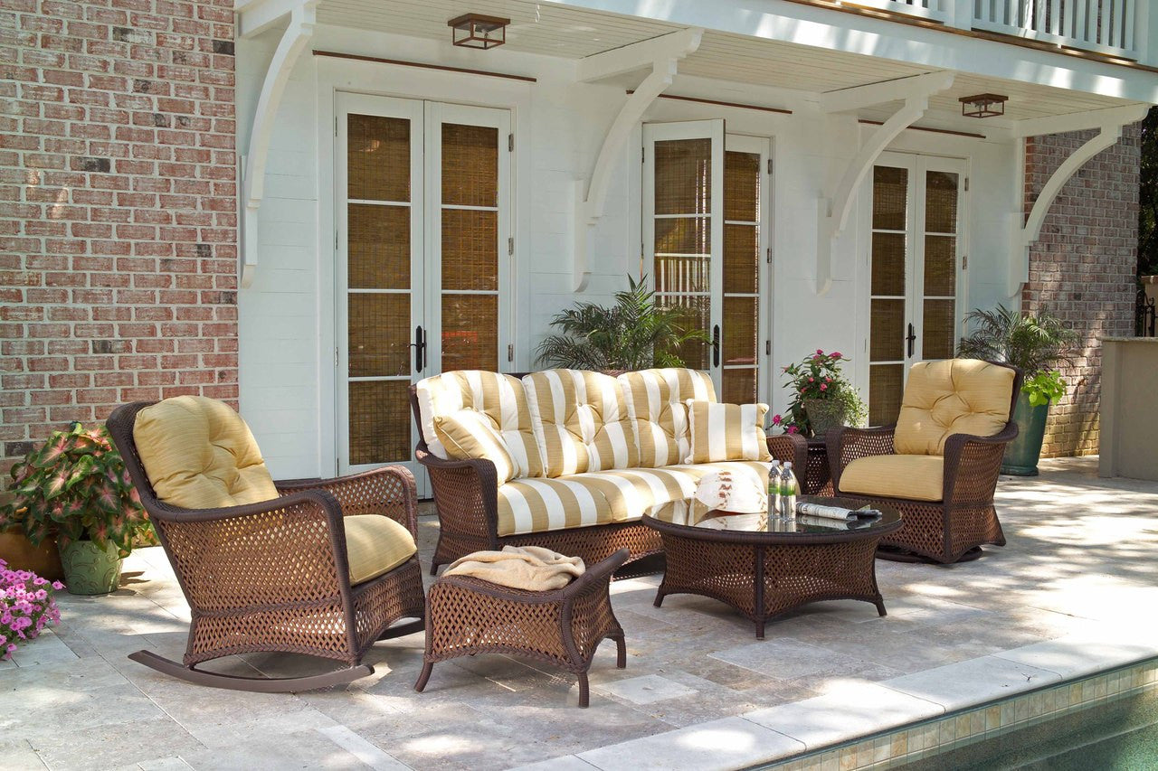 Lloyd Flanders Grand Traverse Wicker Outdoor Ottoman