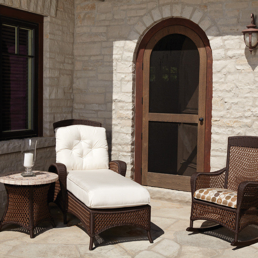 Lloyd Flanders Grand Traverse Wicker Outdoor Adjustable Chaise Lounge