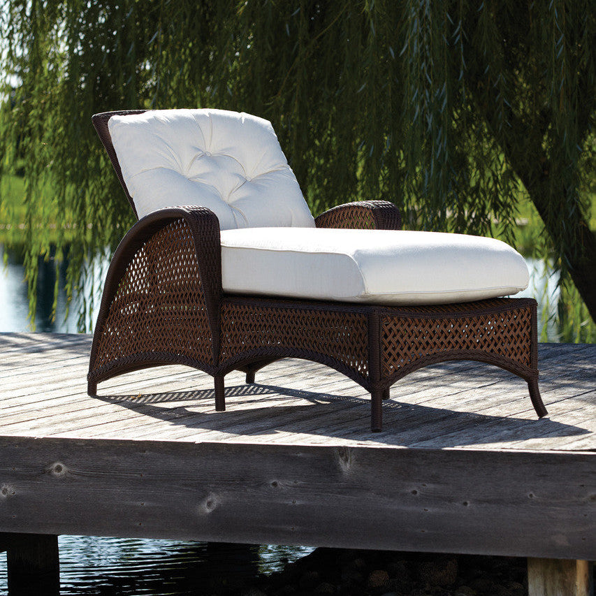Lloyd Flanders Grand Traverse Wicker Outdoor Adjustable Chaise Lounge