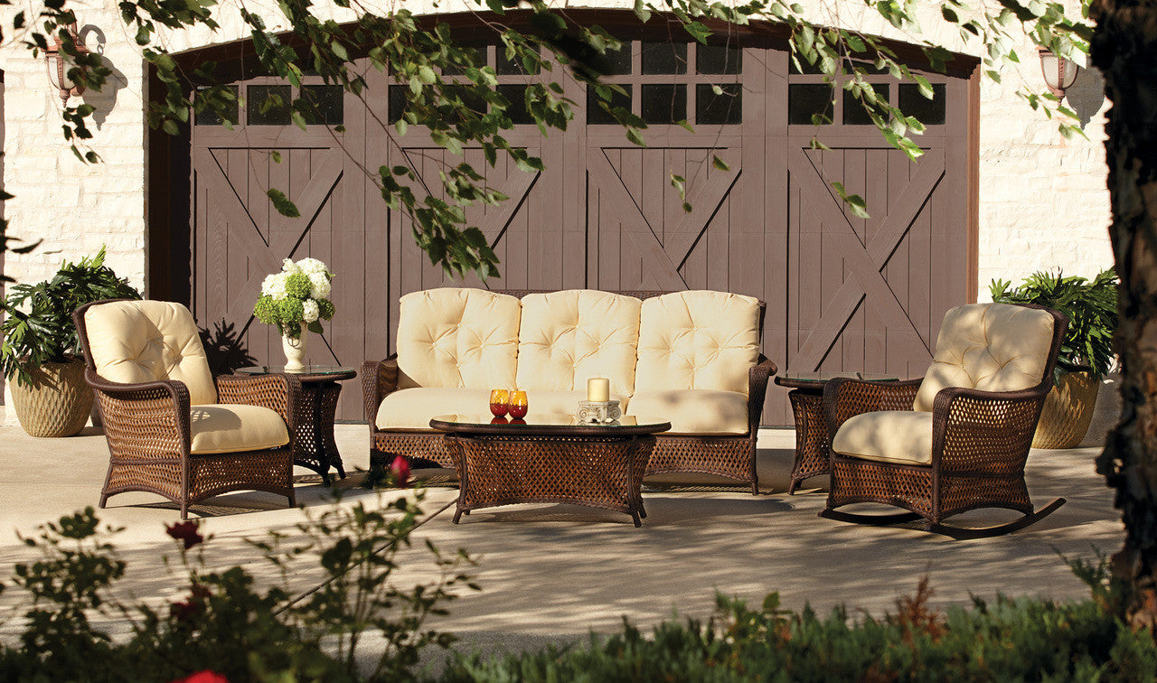 Lloyd Flanders Grand Traverse Wicker Outdoor Lounge Rocker