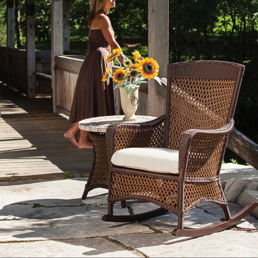 Lloyd Flanders Grand Traverse Wicker Outdoor Porch Rocker