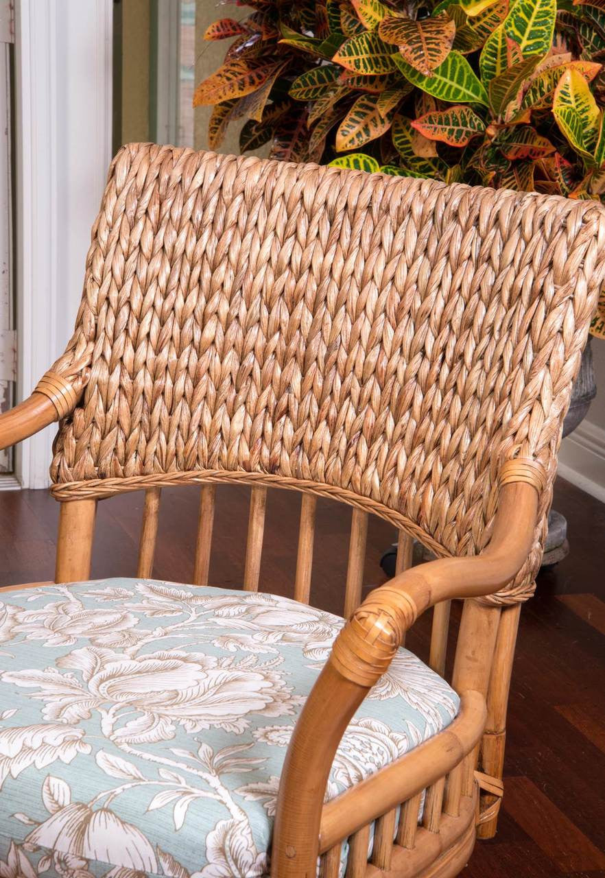 Alexander & Sheridan Key Largo Rattan Indoor 30" Bar Stool