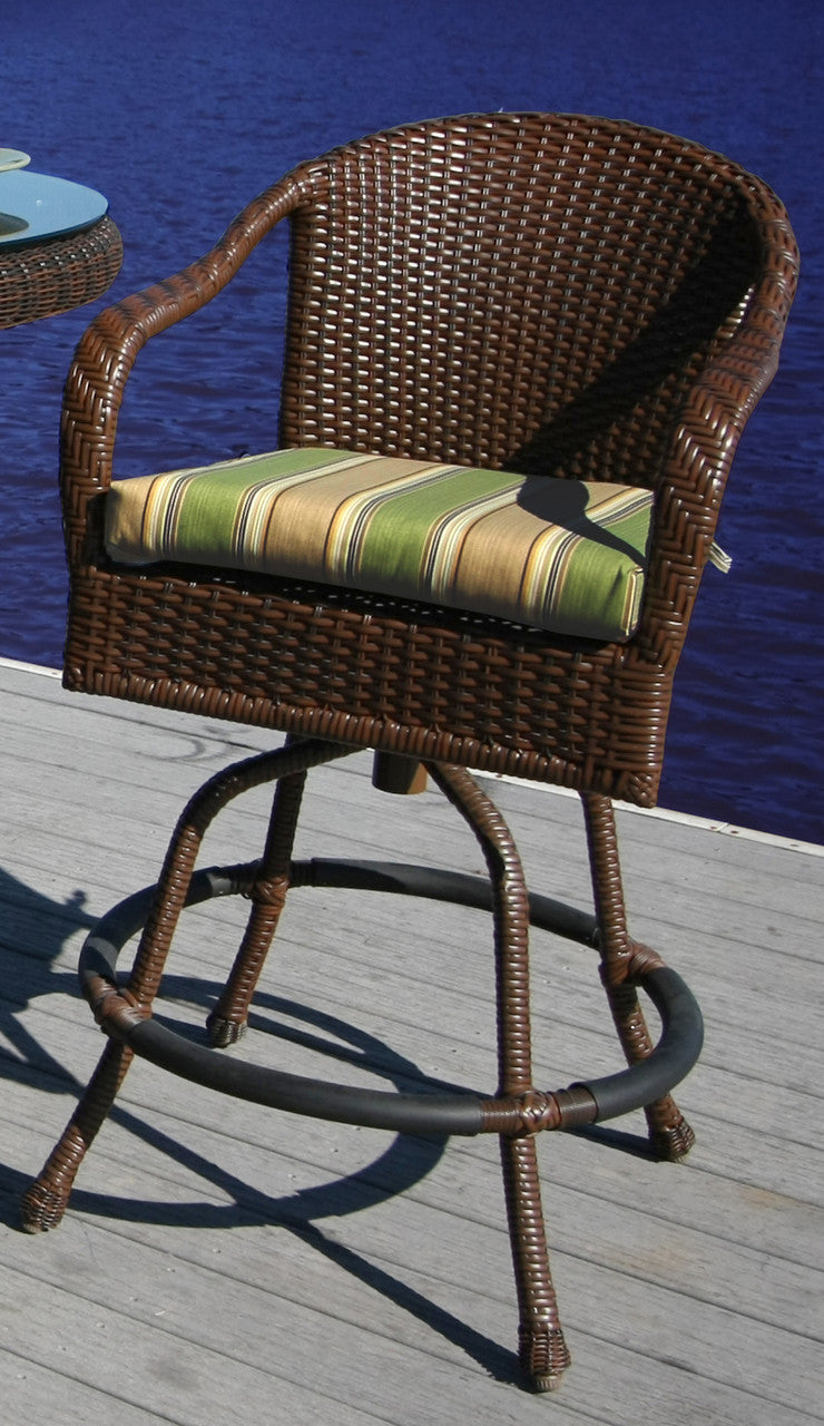 Tortuga Outdoor Sea Pines Resin Wicker Bar Chair