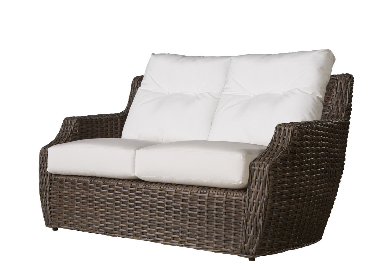 Lloyd Flanders Largo Woven Vinyl Outdoor Loveseat