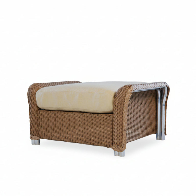 Lloyd Flanders Reflections Wicker Outdoor Ottoman