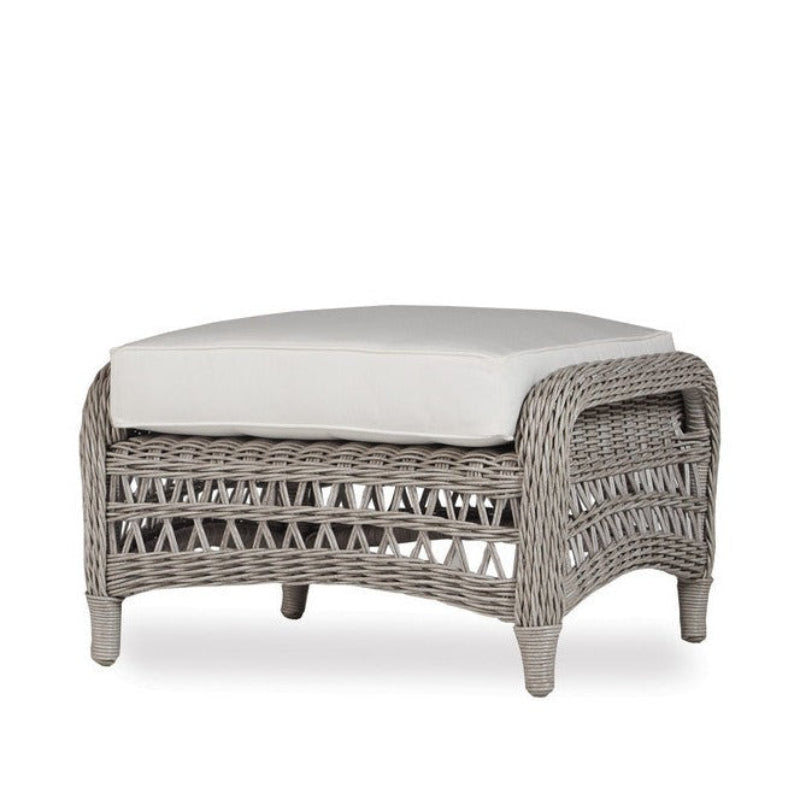 Lloyd Flanders Mackinac Woven Vinyl Outdoor Ottoman