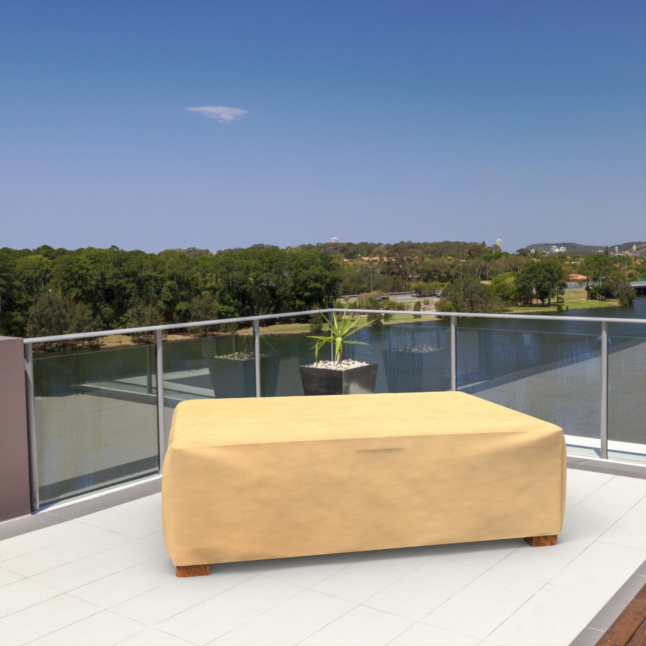 Budge Industries All Seasons Ottoman/Coffee Table Cover - Large