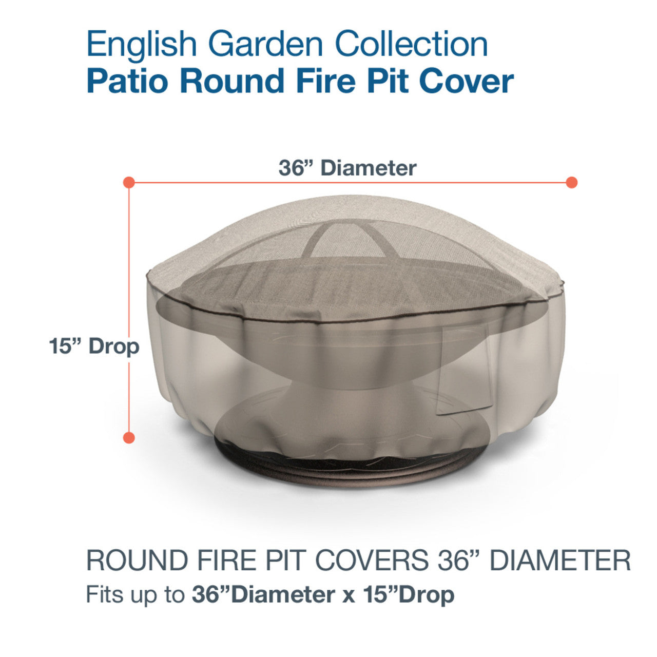 Budge Industries English Garden Firepit Cover