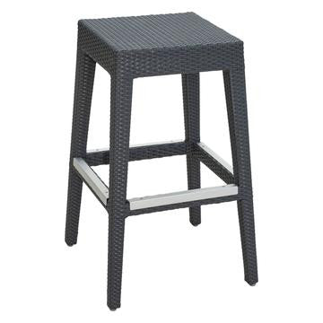 Panama Jack Onyx Backless Bar Stool