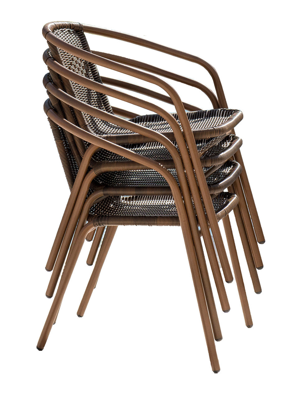 Panama Jack Café Stackable Arm Chairs - Set of 4