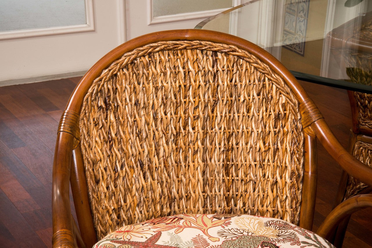 Alexander & Sheridan Panama Rattan Indoor 24" Bar Stool