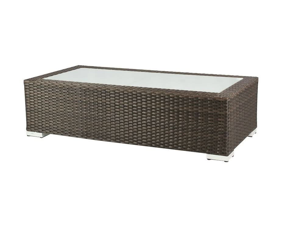 DecoScape Lucaya Wicker Aluminum Outdoor Rectangular Coffee Table