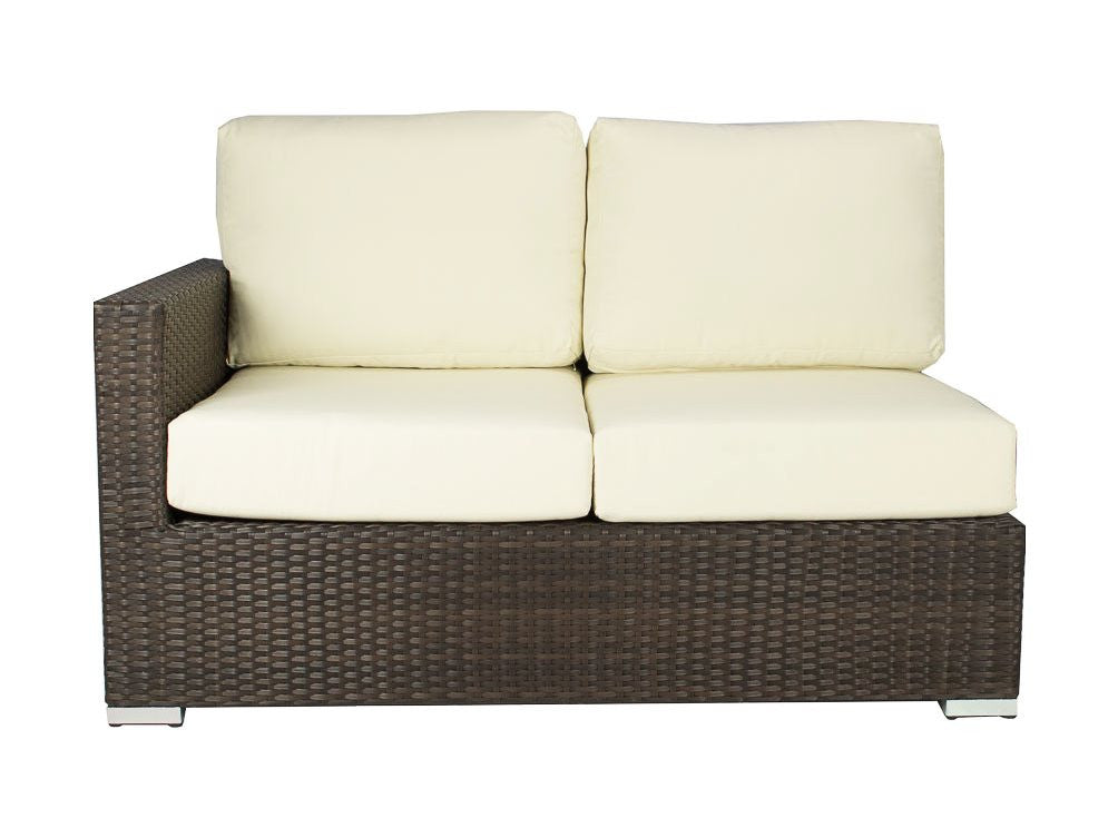 DecoScape Lucaya Resin Wicker Left Arm Loveseat