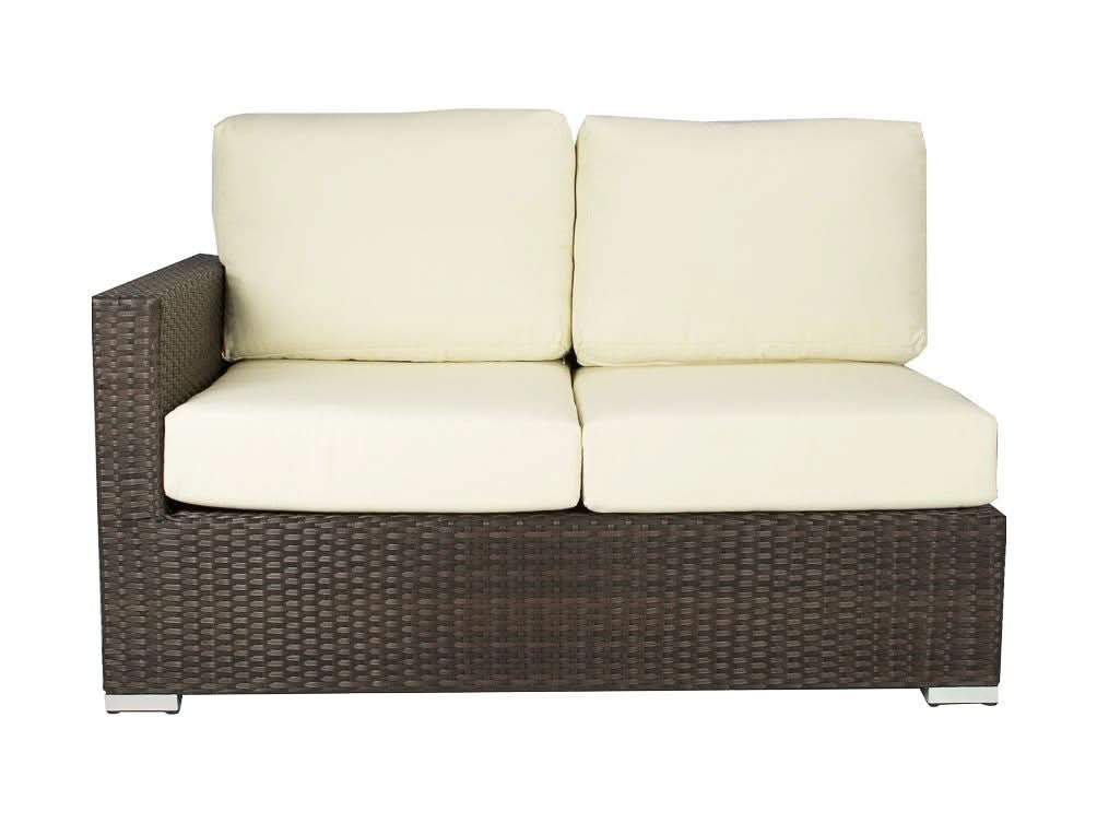 DecoScape Lucaya Wicker Outdoor Left Arm Loveseat