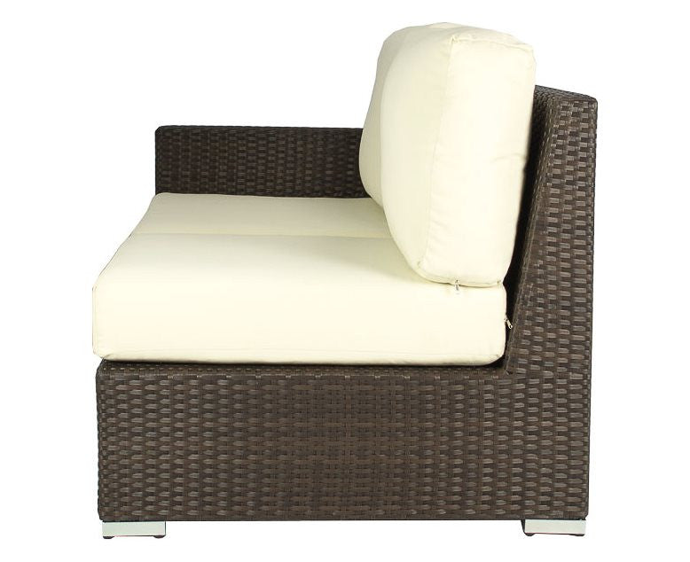 DecoScape Lucaya Resin Wicker Left Arm Loveseat