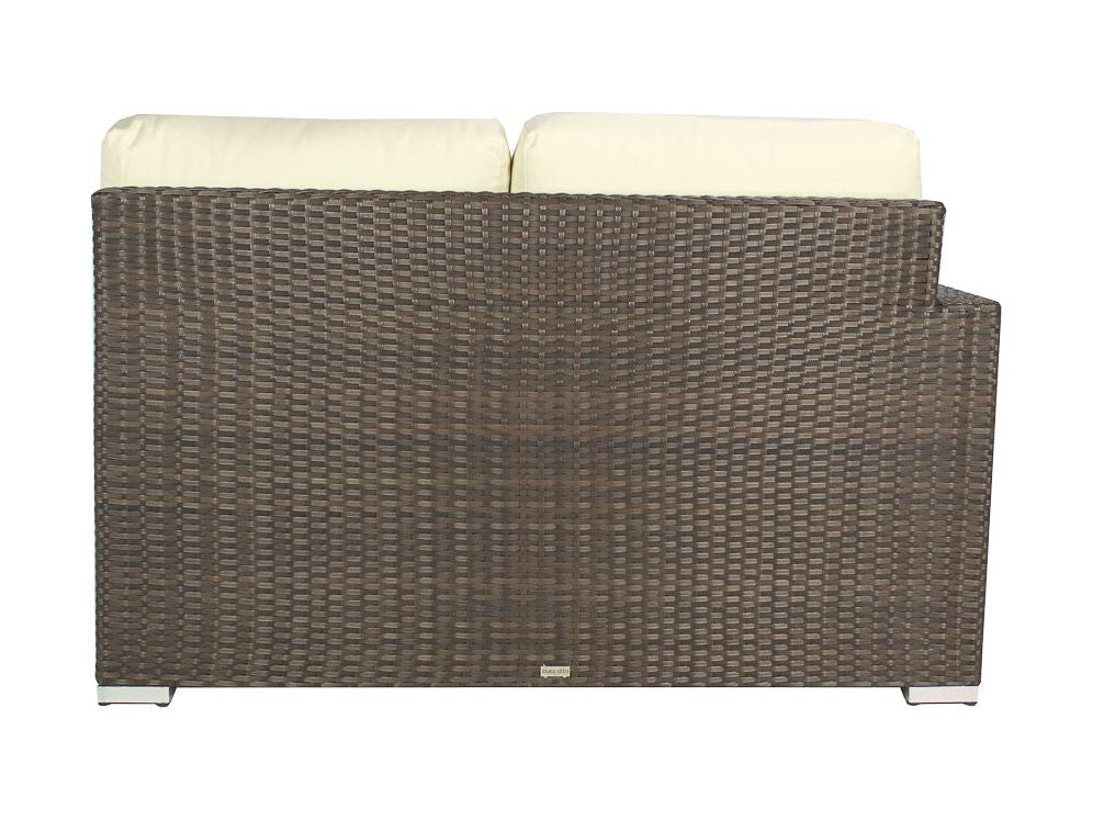 DecoScape Lucaya Resin Wicker Left Arm Loveseat