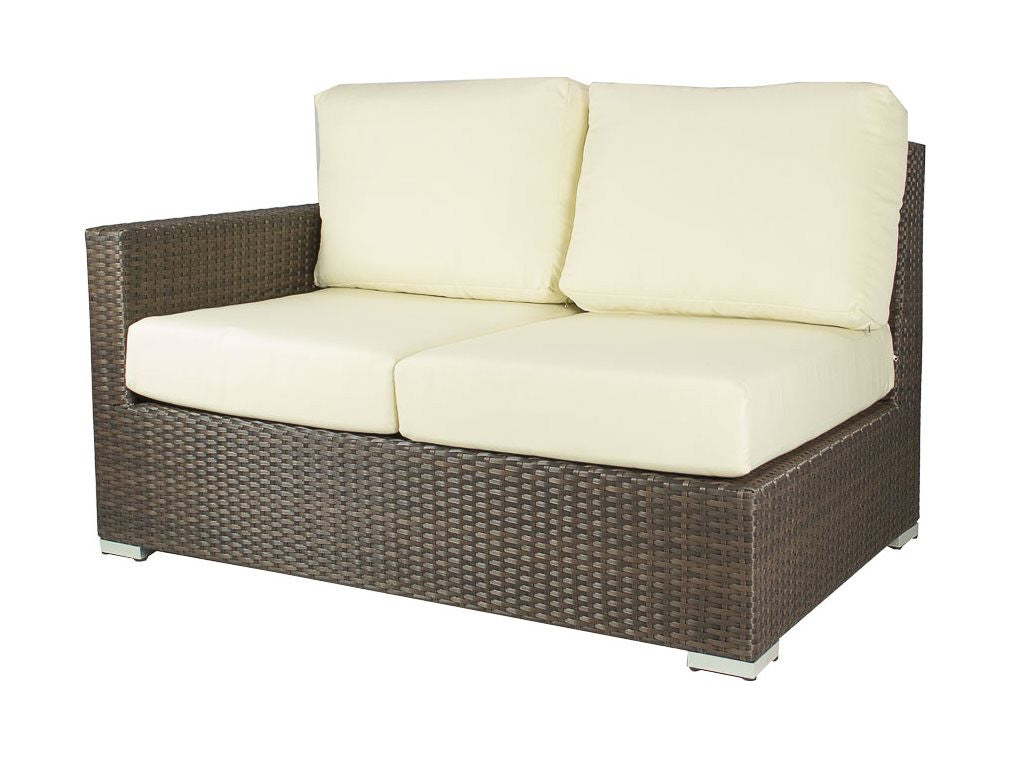 DecoScape Lucaya Resin Wicker Left Arm Loveseat
