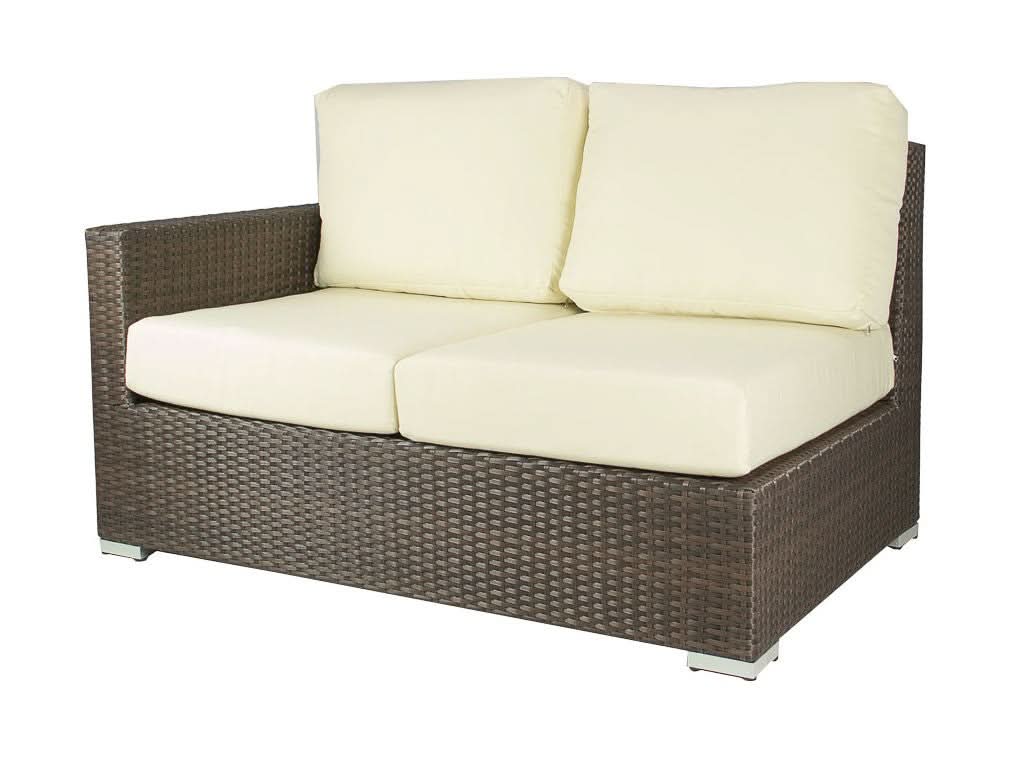 DecoScape Lucaya Wicker Outdoor Left Arm Loveseat